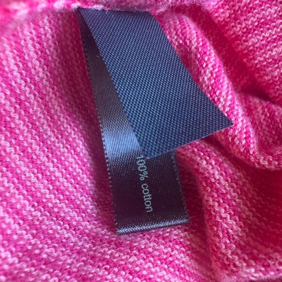 The Limited Pink Striped 100% Cotton Cardigan Size M - Picture 6 of 6